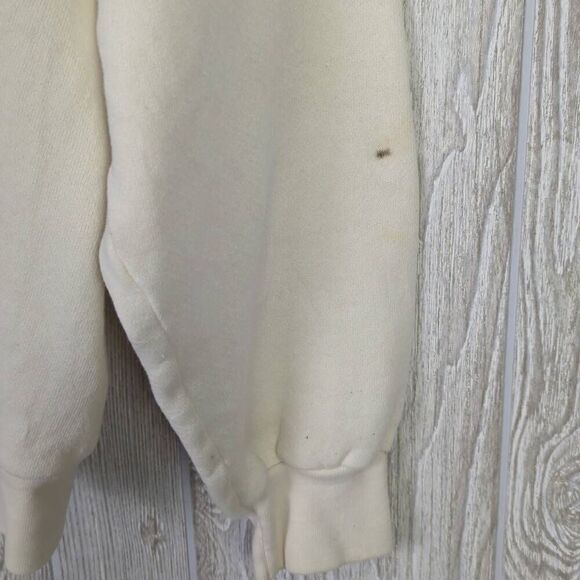 Vintage 90s Lee Men’s XL Scallop Cove Cream Pullover Crewneck Sweater - Picture 9 of 9